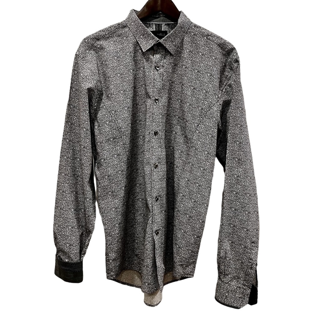 Eight X Premium Exclusively for Buckle Button Down Manly Floral Slim Fit XL